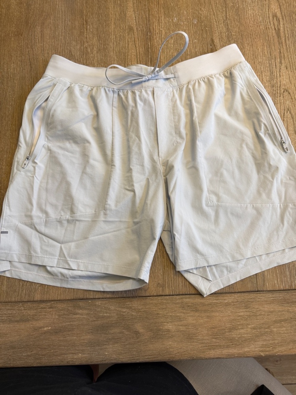 lululemon athletica Men's White Athletic Drawstring Shorts